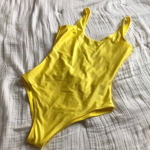 HUGO low back one piece swimsuit